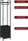 3-Tier Heavy Duty Coat Rack with 2 Fabric Drawers | Black Freestanding Garment Organizer for Bedroom/Entryway | 80lb Capacity Steel Frame & Rust-Proof Design